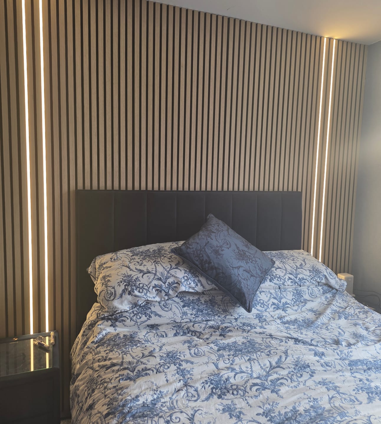 Customer photo review of LED Strip Lighting Kit For Slat Wall Panels – 2-Pack