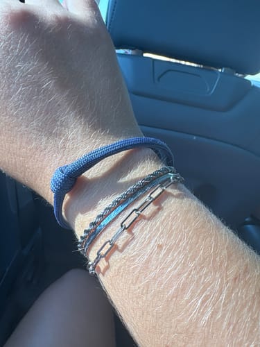 Customer photo review of Twisted Chain Silver Bracelet