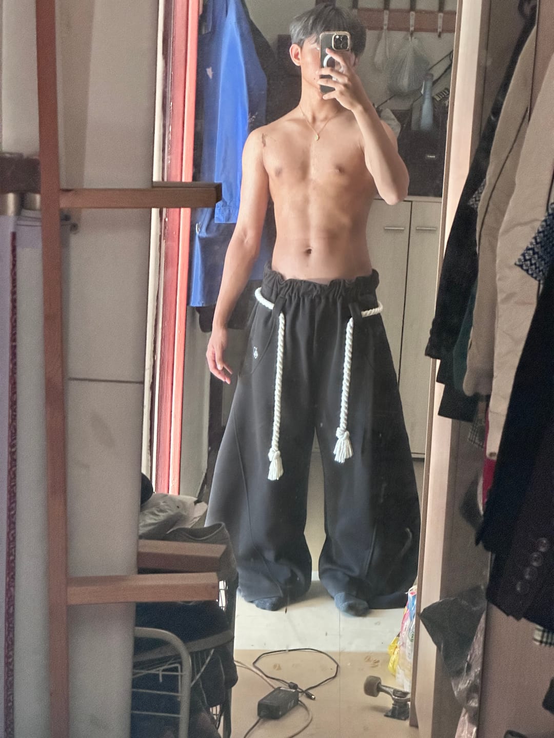 Customer photo review of Aelfric Eden Super Baggy Barrel Sweatpants