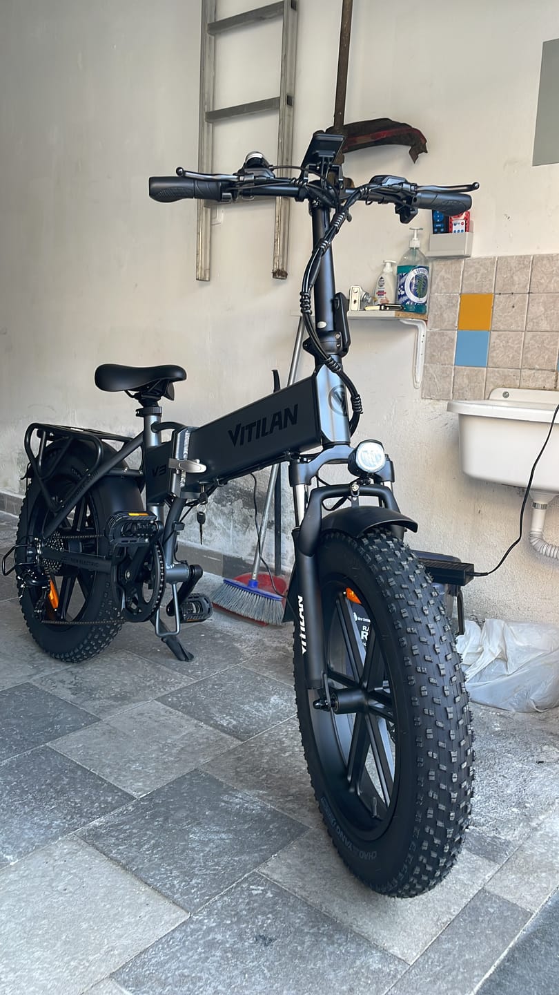 Customer photo review of V3 2.0 Folding Fat Tires Adult All Terrain Electric Bike