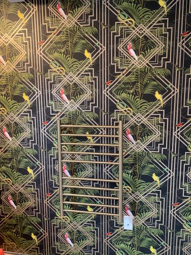Customer photo review of Akello - Tropical Art Deco Wallpaper - Black/Gold