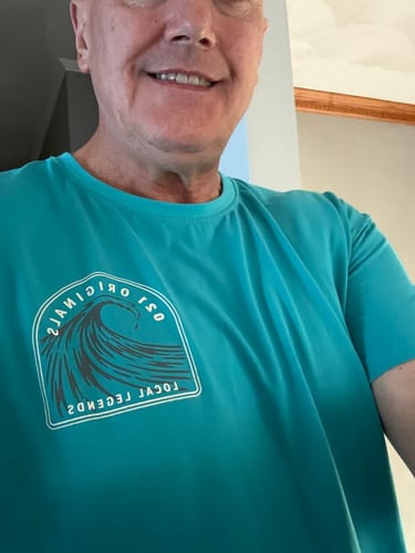 Customer photo review of TRIFECTA DROP-CUT T-SHIRT - WHITE