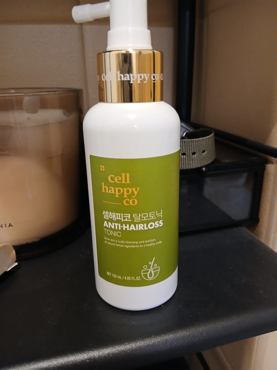 Customer photo review of Cell Happy Co - Shampooing réparateur anti-chute de cheveux - 300ml