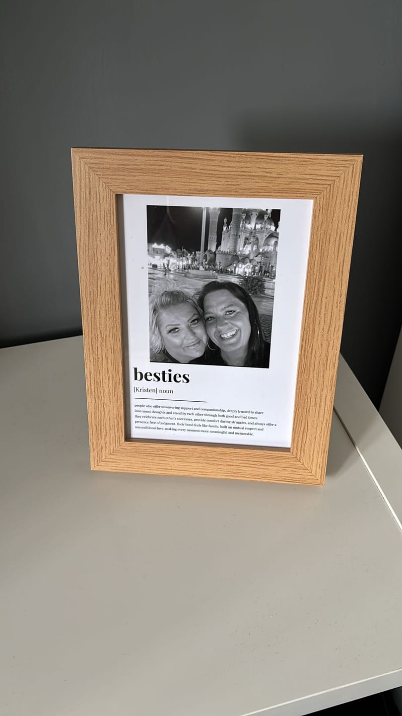 Customer photo review of Personalised Friendship Definition Photo Print