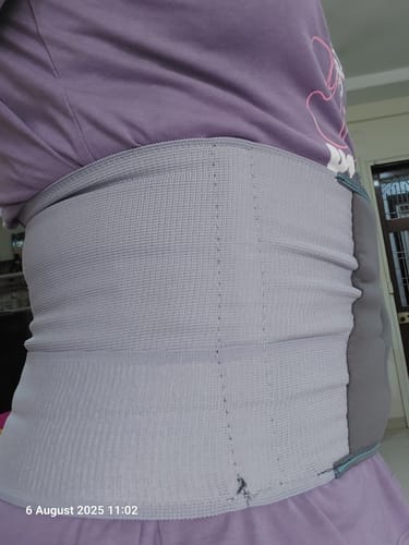 Customer photo review of Abdominal Belt | For Abdominal Support & Post Pregnancy Pain |  Tones up Abdominal Muscles (Grey)
