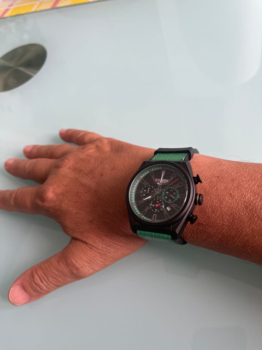 Customer photo review of Curren Corsa® orologio uomo pelle