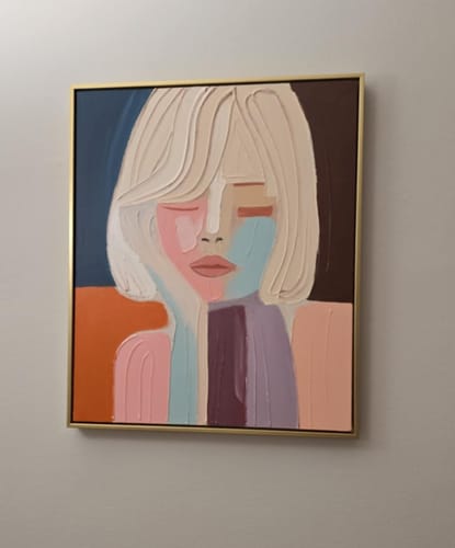 Customer review photo for Plaster Art Texture Painting #SG256