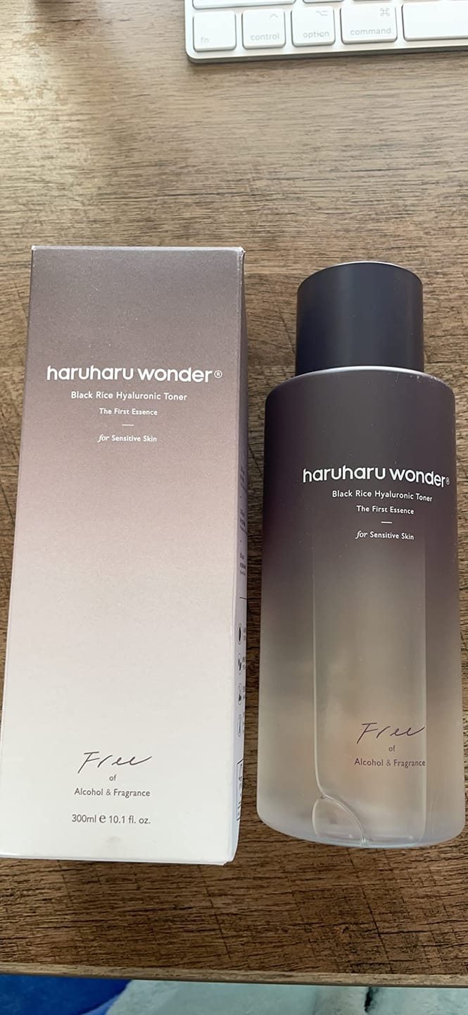 Customer photo review of BLACK RICE hyaluronic toner / free of alcohol & fragrance