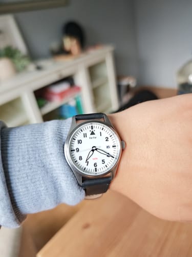 Customer photo review of Far-Far Klassisk Pilotklokke Hvit