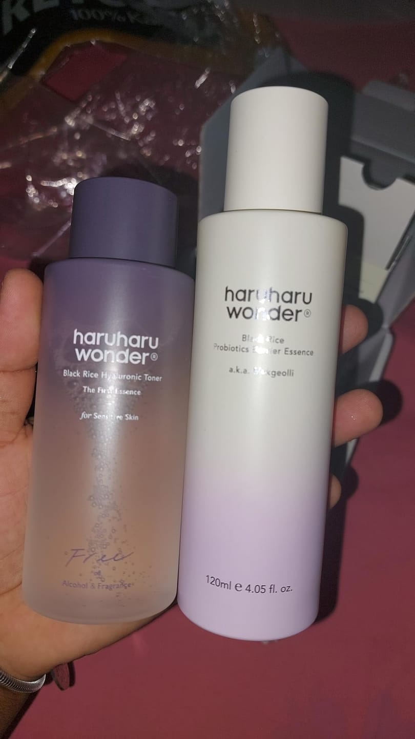 Customer photo review of BLACK RICE hyaluronic toner / free of alcohol & fragrance