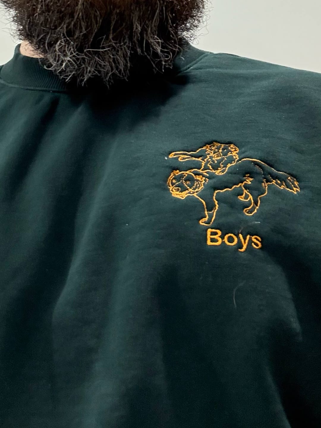 Customer photo review of CUSTOM UNISEX HEAVYWEIGHT CREWNECK