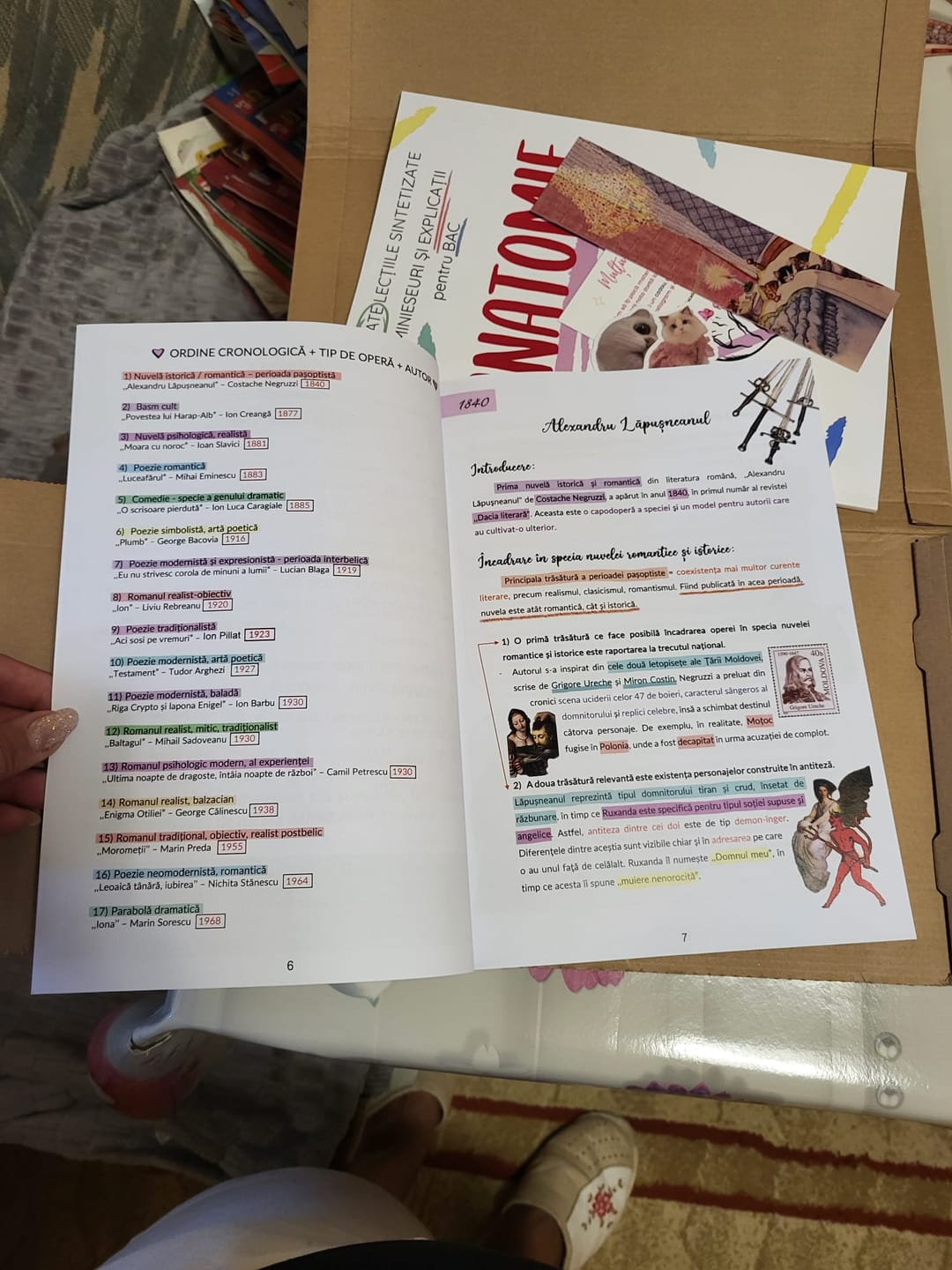 Customer photo review of Pachet Bacalaureat (Română + Anatomie clasele XI-XII) Bacademia