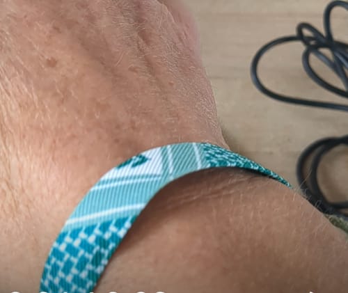 Customer photo review of Keffiyeh Bracelet