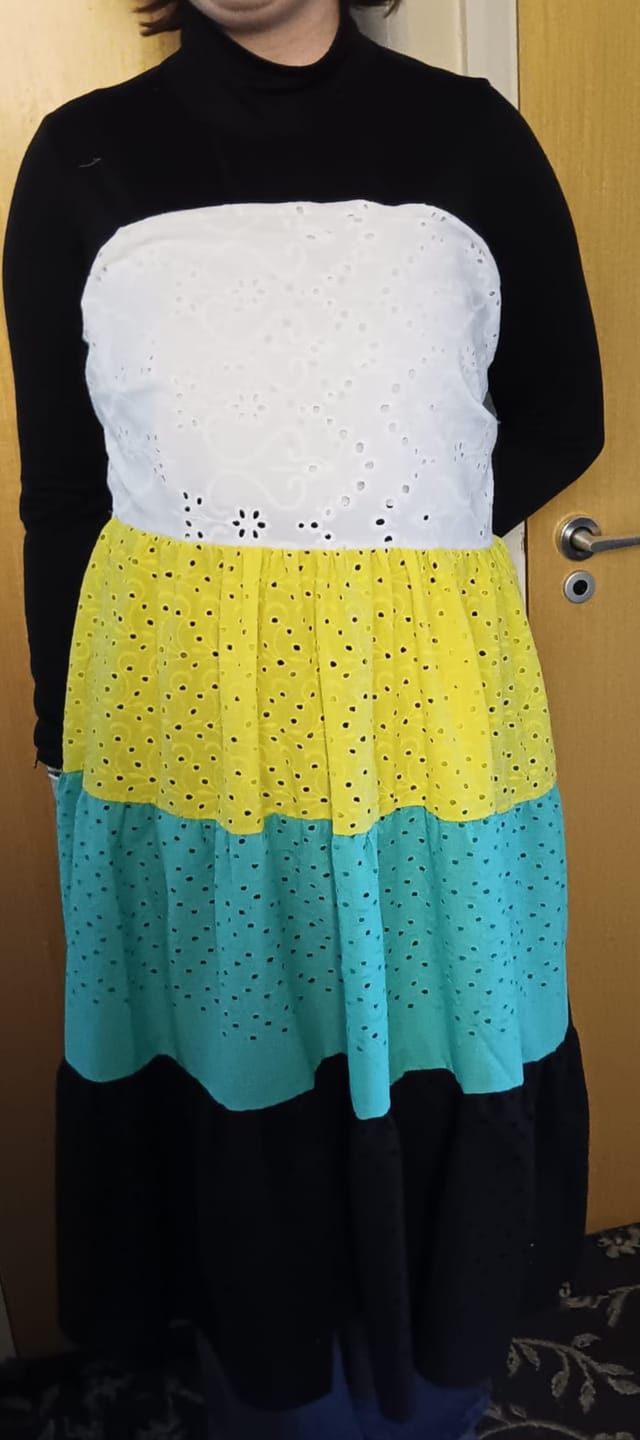 Customer photo review of Luxurious Cotton Broderie Anglaise - 60" Wide - Variations Available