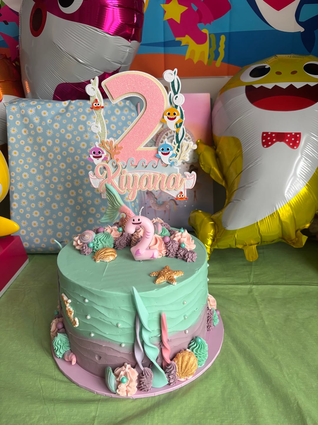 Customer photo review of Mermaid Cake