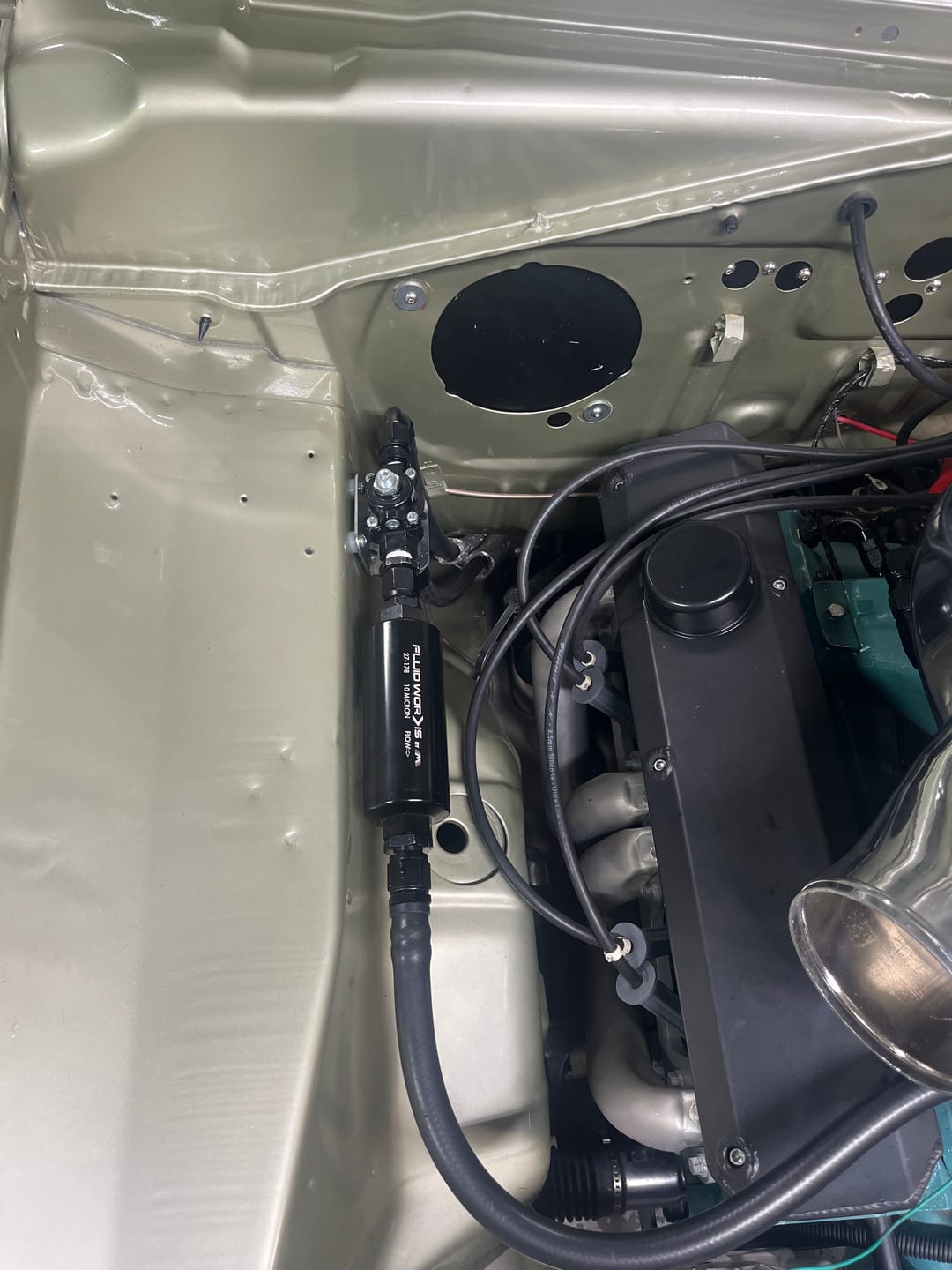Customer photo review of Fluidworks 6GPM Compact 10ORB Post Fuel Filter w/ Mount (10 Micron)