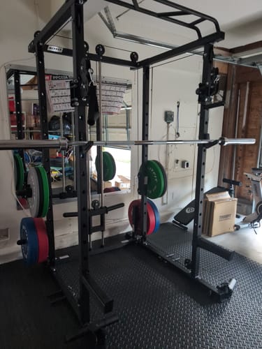 Customer photo review of RitFit PPC03 Power Cage Home Gym Package with Adjustable Cable System