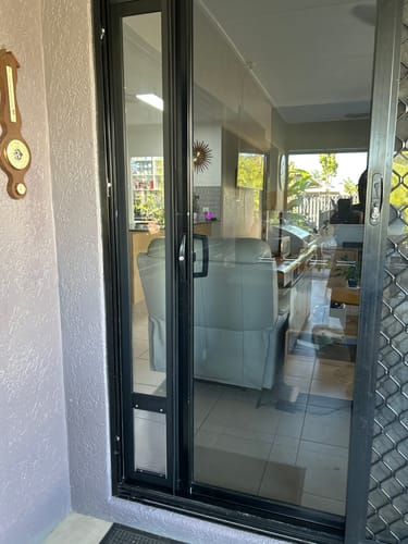 Customer photo review of Patio Pet Door Insert