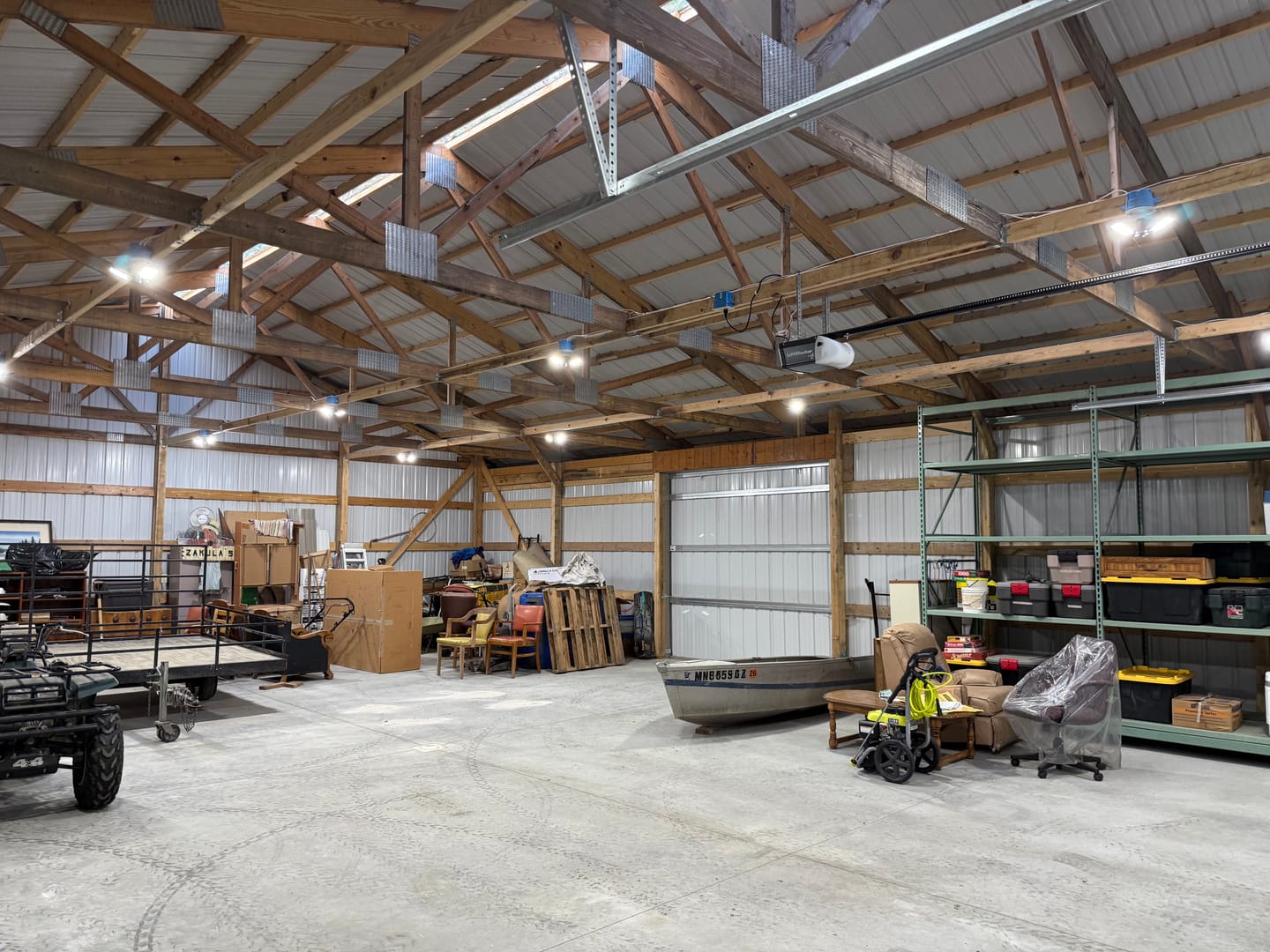 Customer photo review of LED Garage Light 60-Watt 6000 Lumen, Adjustable 3-Panel Bulb, 300-Watt Equivalent, 5000K Daylight, E26
