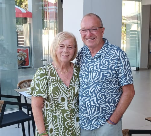 Customer photo review of GOLD OCEAN LETTER NECKLACE