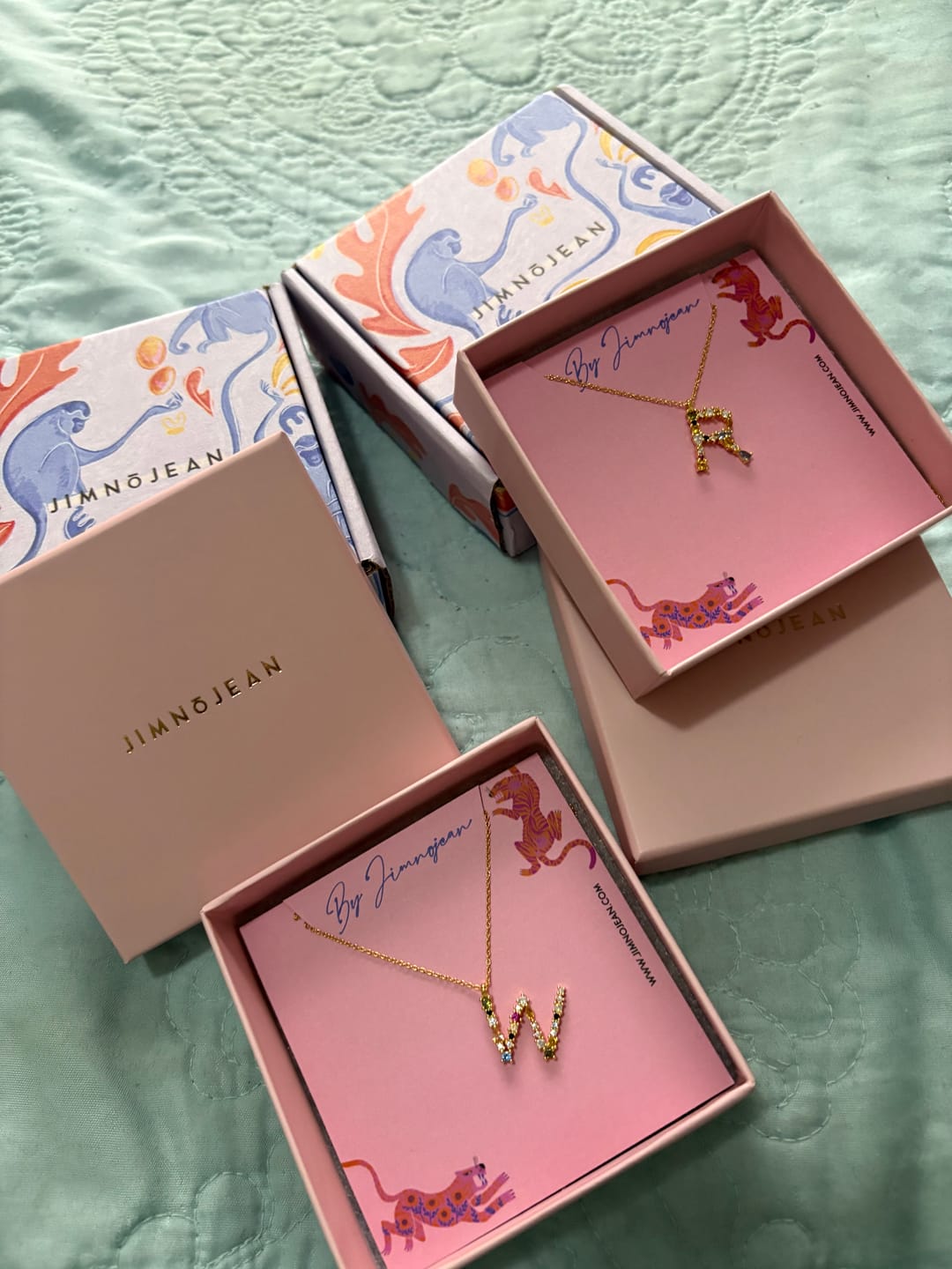 Customer photo review of Juicy Gem Letter Pendant