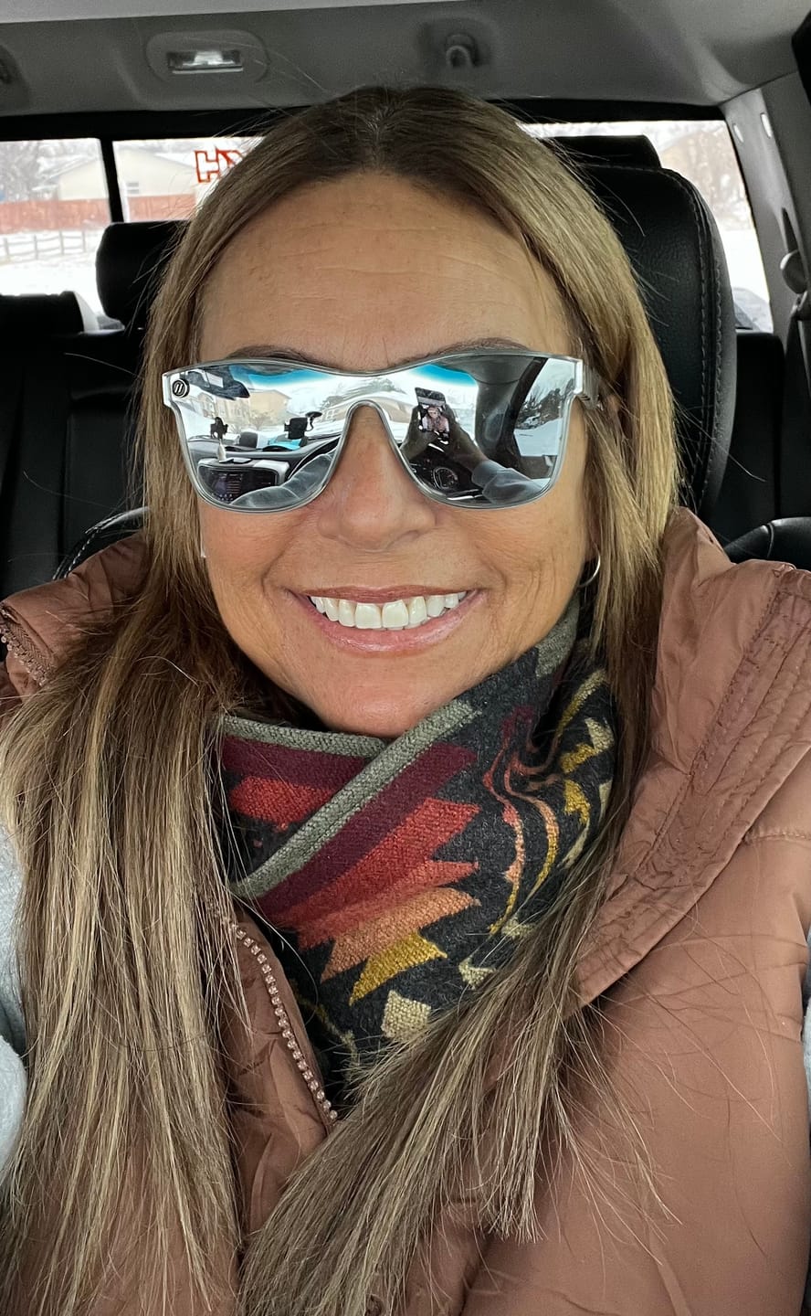 Customer photo review of Beige/Brown Straight Highlights DIY Hair Extensions Home Kit