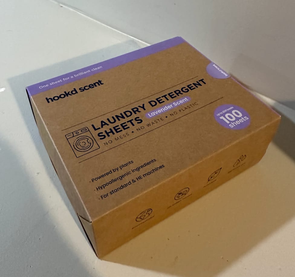 Customer photo review of Hook'd Laundry Detergent Sheet
