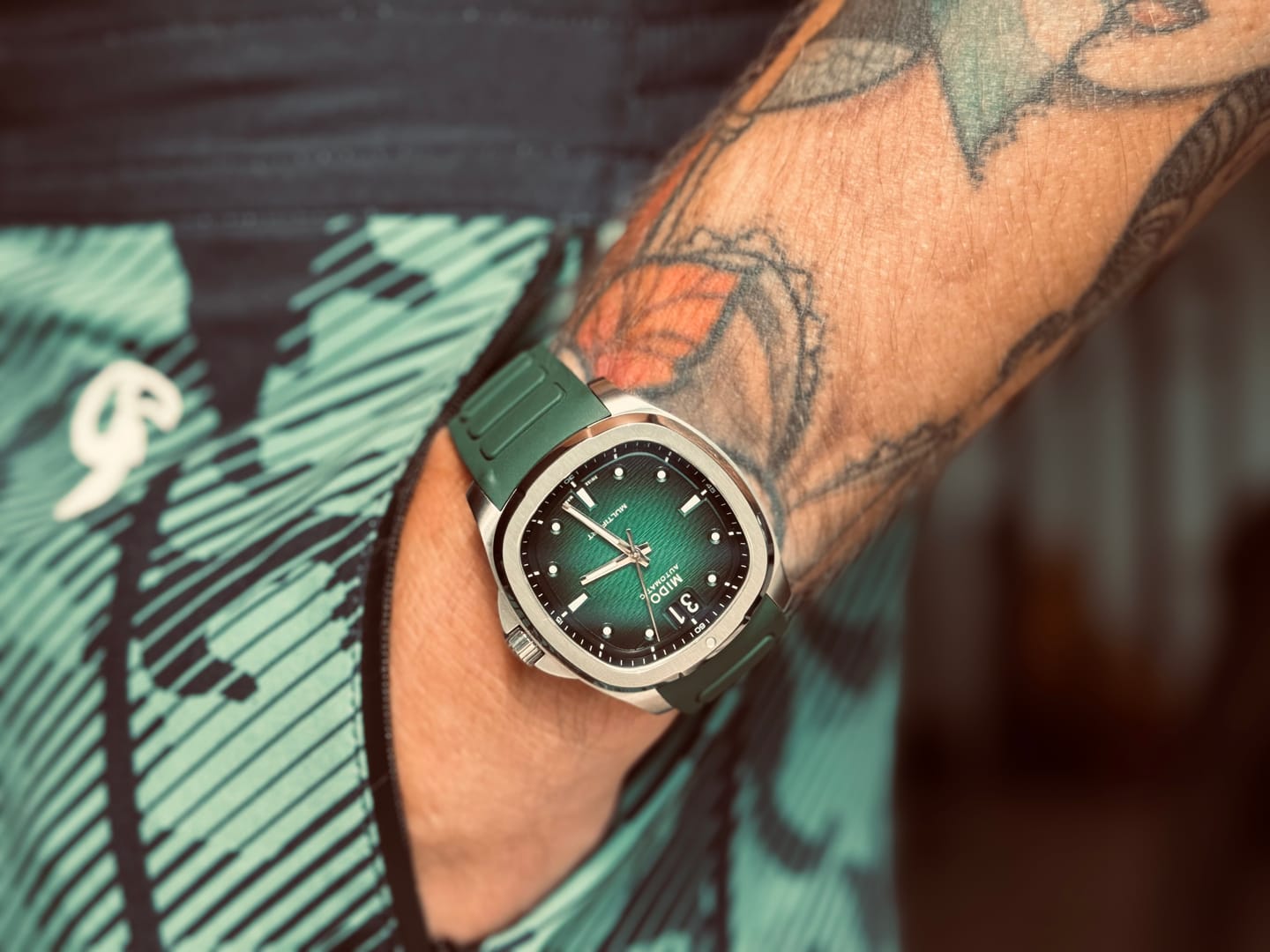 Customer photo review of Striped Green Camo - 5"