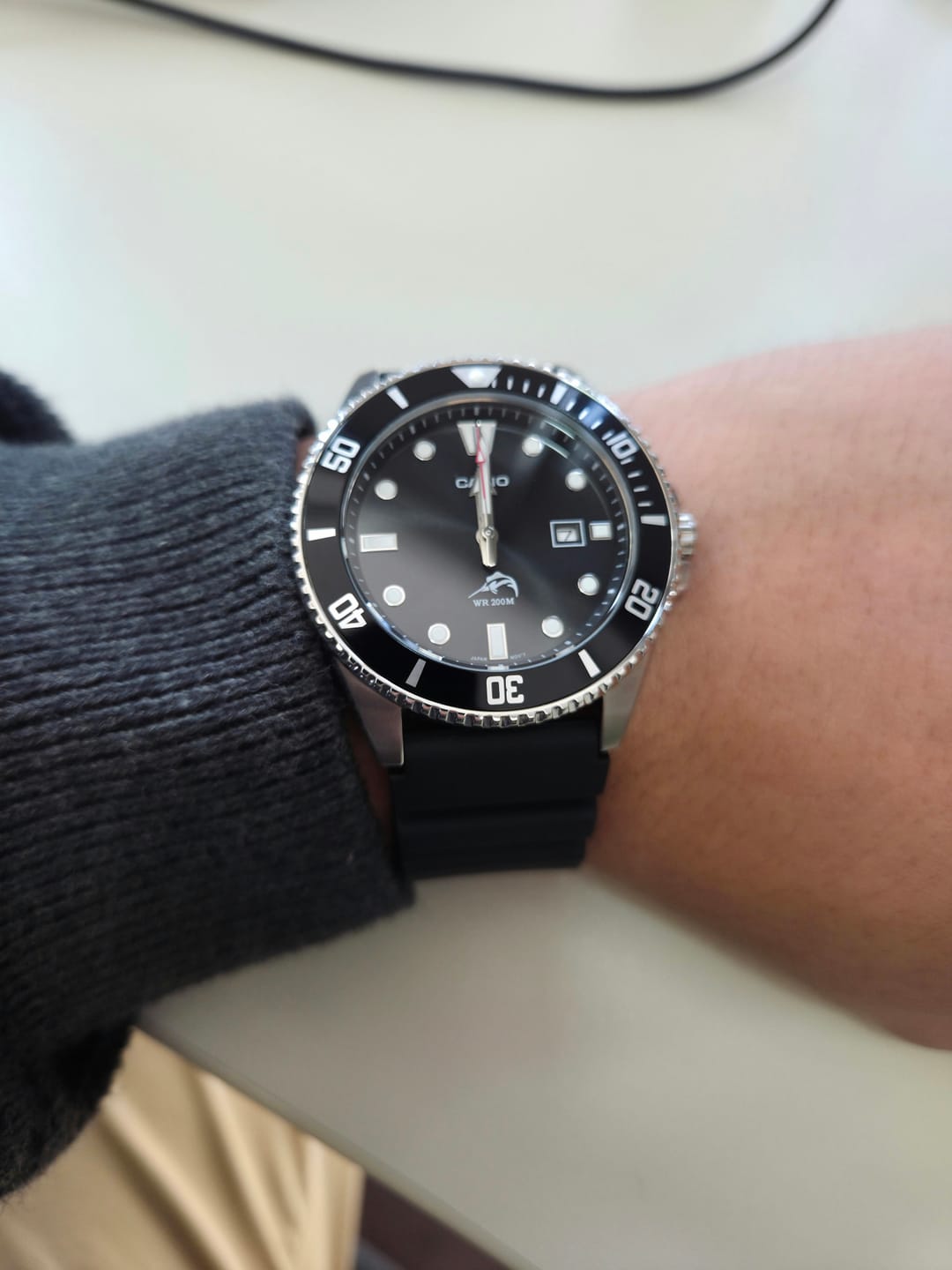 Customer photo review of Reloj Casio Submariner Marlin Duro MDV106-1AV Negro Buceo
