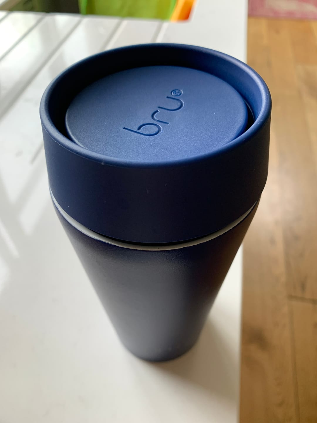 Customer photo review of bru Ceramic Travel Mug