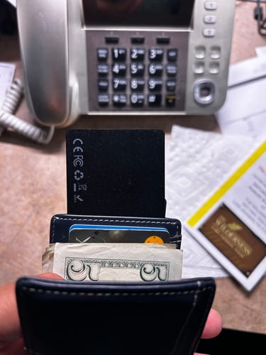 Customer photo review of SPOTMINDERS. Tracking card