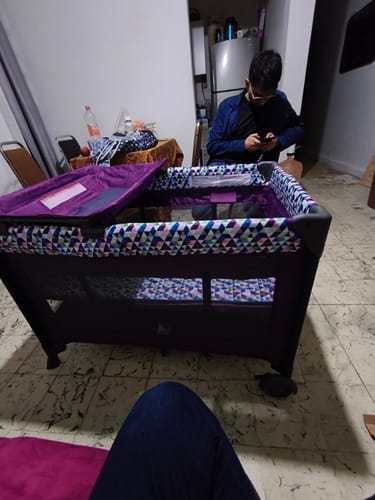 Customer photo review of Cuna Babideal Blossom II, color Morado