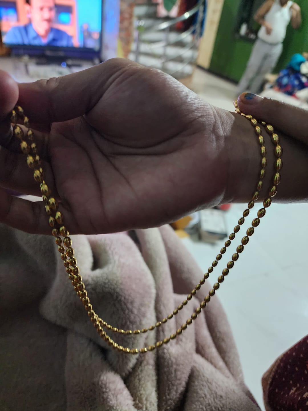 Customer photo review of Beaded Bliss Necklace