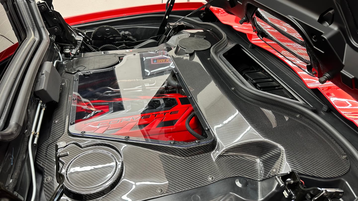 Customer photo review of Corvette C8 HTC Engine Bay Panel Cover