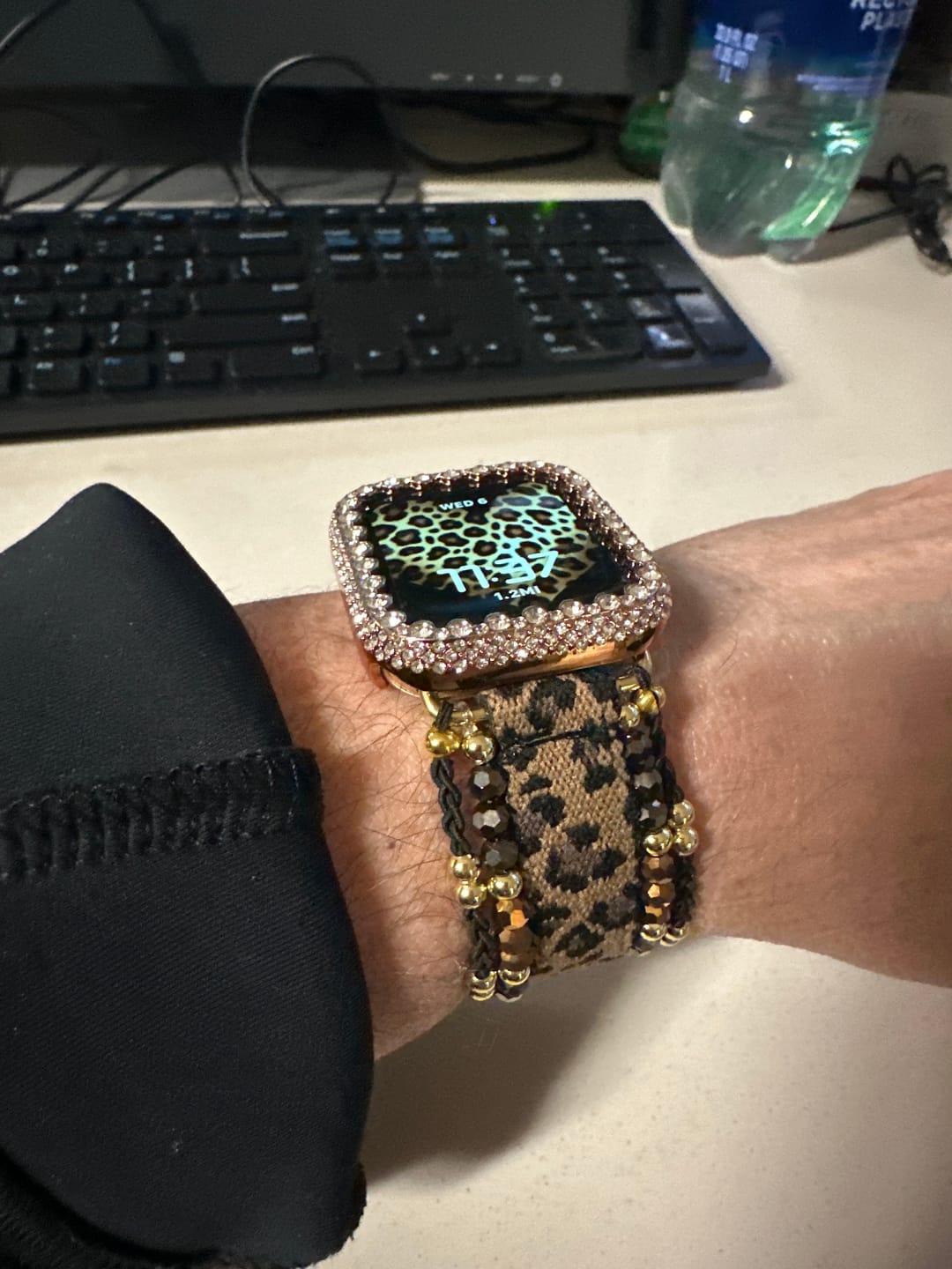 Customer photo review of Safari Chic Apple Watch Strap