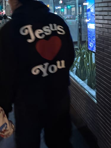 Customer photo review of THE LOVE HOODIE - BLACK