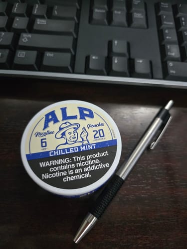 Customer photo review of Chilled Mint Nicotine Pouches