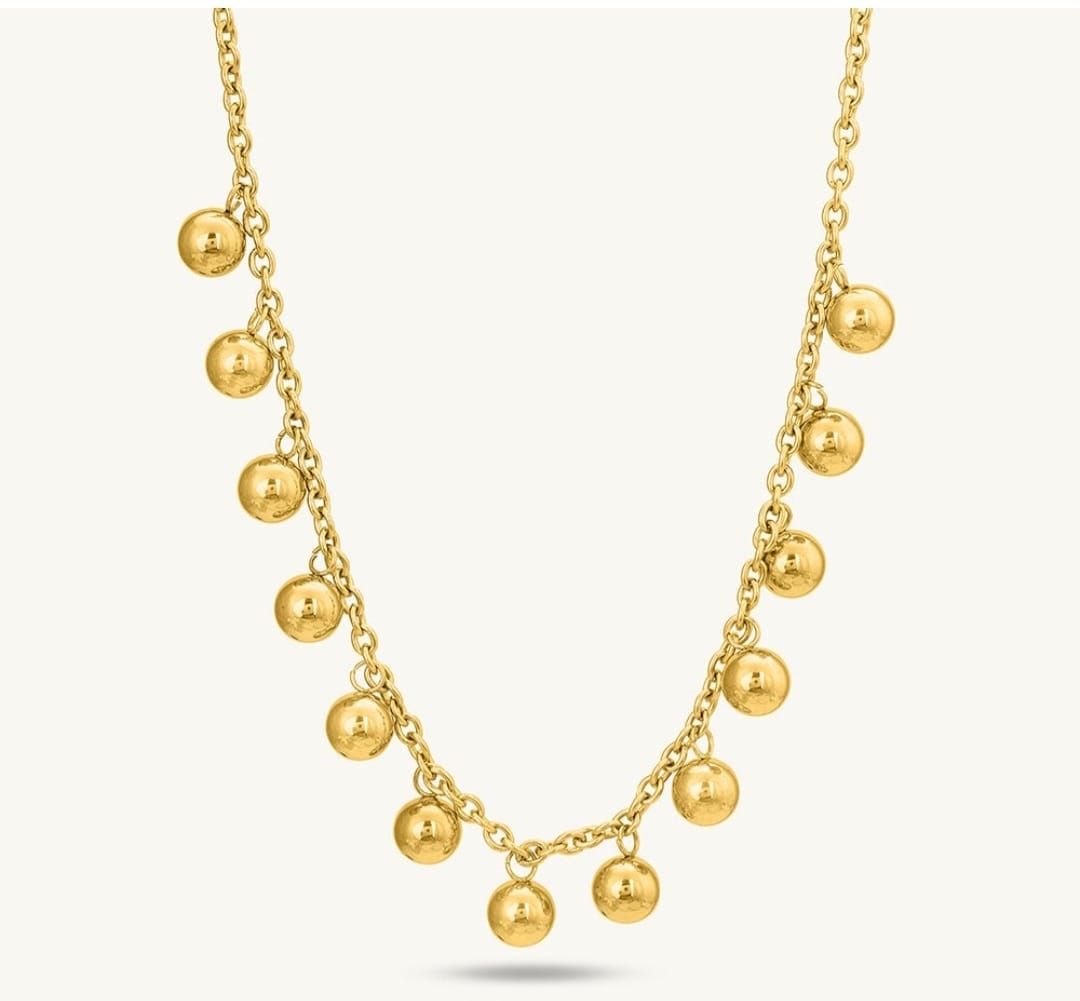 Customer photo review of Beaded Grace Necklace