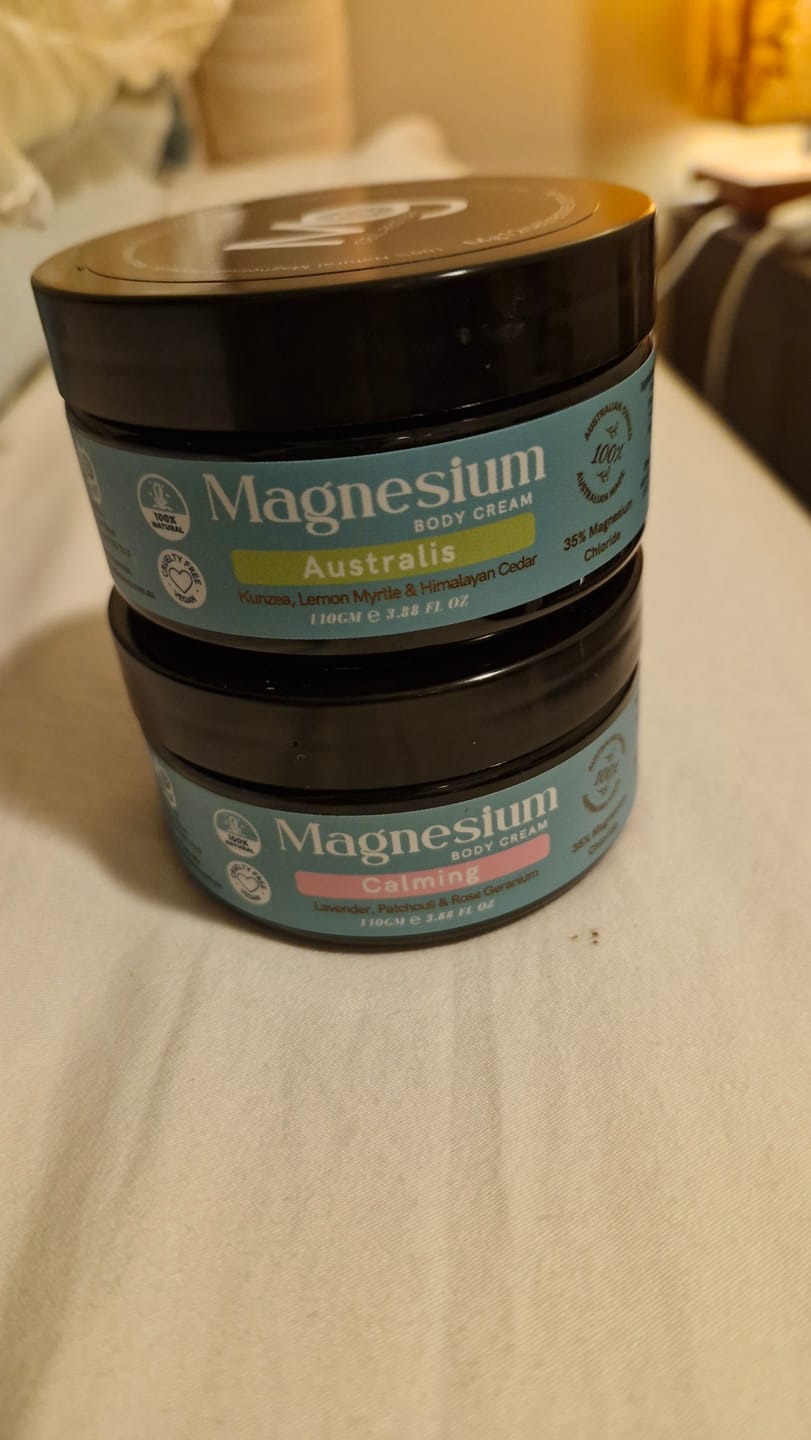 Customer photo review of Magnesium Cream Twin Pack