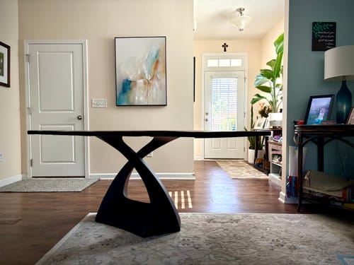 Customer photo review of Table Base 323 Tulipe 28H for Round Table Tops Design