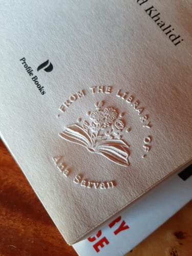 Customer photo review of Custom Book Embosser