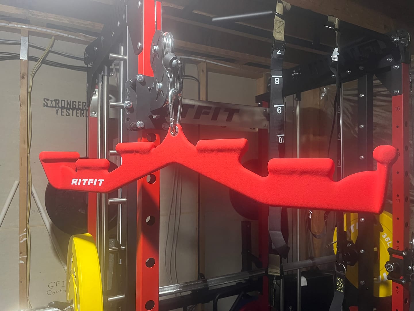 Customer photo review of RitFit All-in-one Multi-Grip LAT Pull Down Bar
