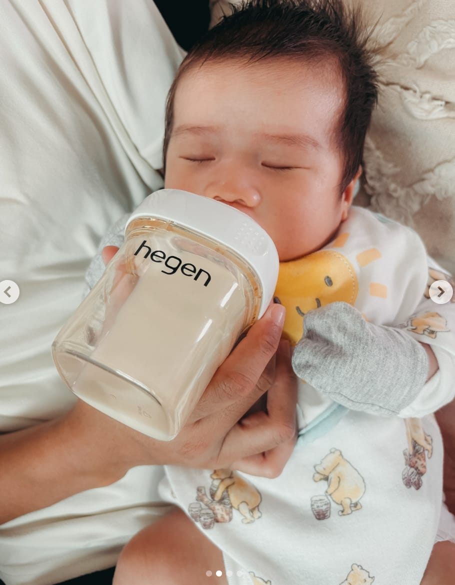 Customer photo review of Hegen Nipple Extra Slow Flow, 2-Pack (0 months)