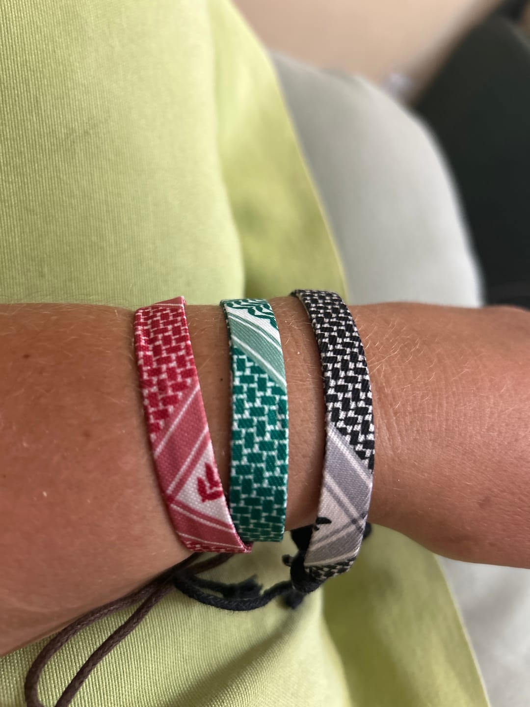 Customer photo review of Keffiyeh Bracelet