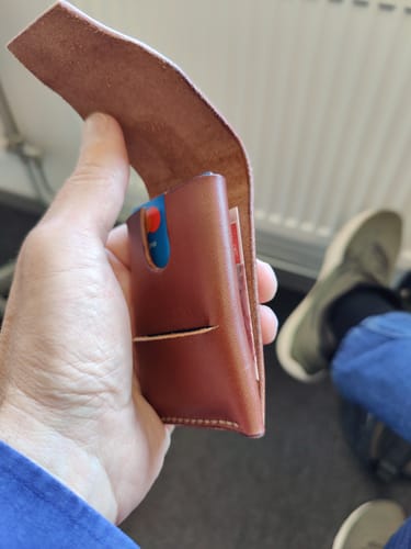 Customer photo review of Slimmad plånbok i äkta läder