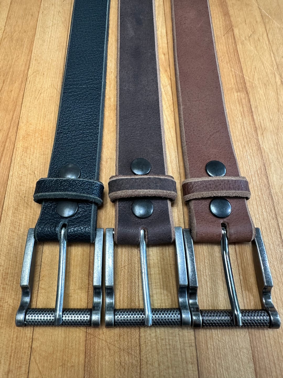 Customer photo review of The Pinnacle Belt - Cognac 100 % Premium Leather Belt