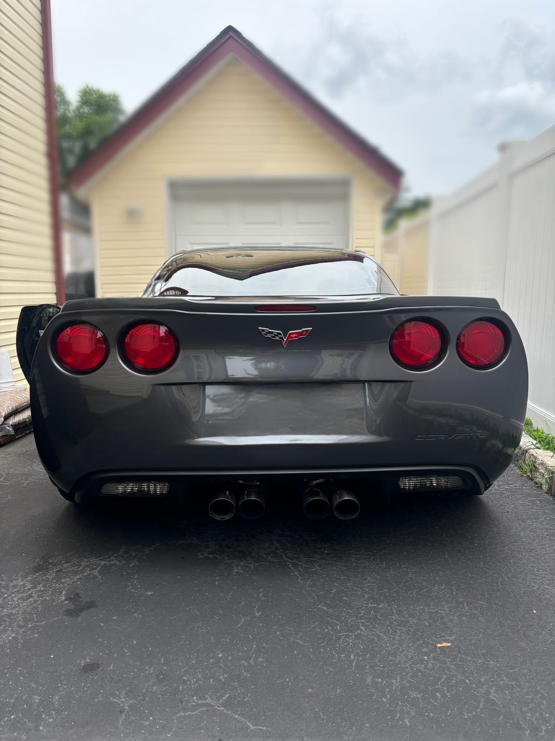 Customer photo review of Corvette C6 ZR1 Conversion Rear Trunk Spoiler