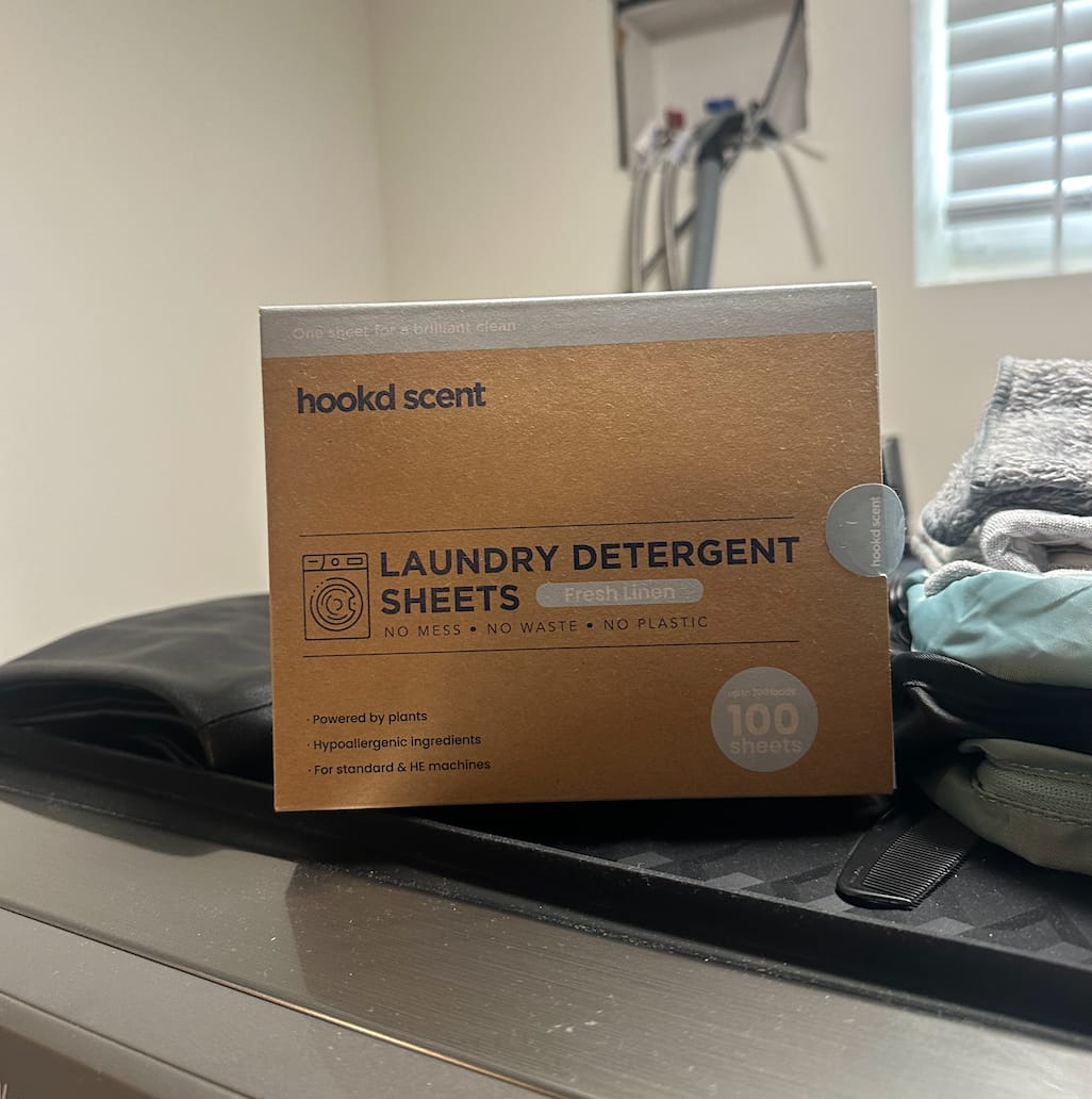 Customer photo review of Hook'd Laundry Detergent Sheet