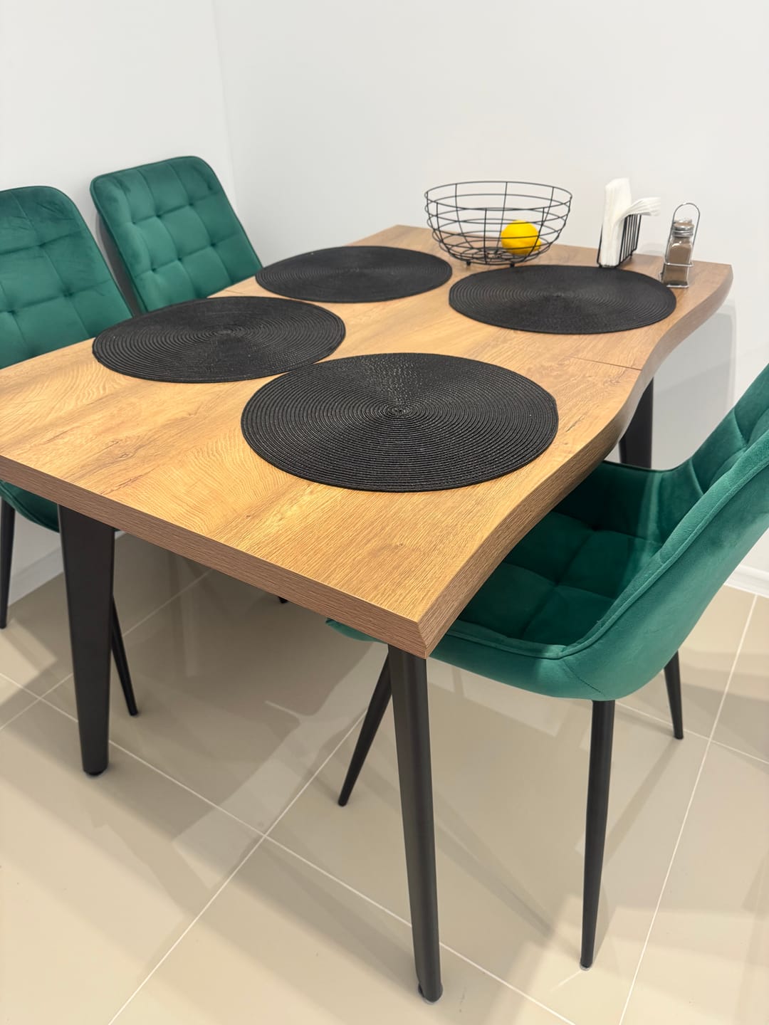 Customer photo review of Masa extensibila DICKSON, stejar natural, 120-180x80x75 cm