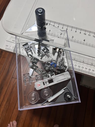 Customer photo review of Sew Steady Spinner Tray - 6in x 8in